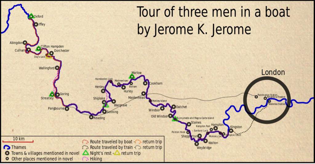 three men map